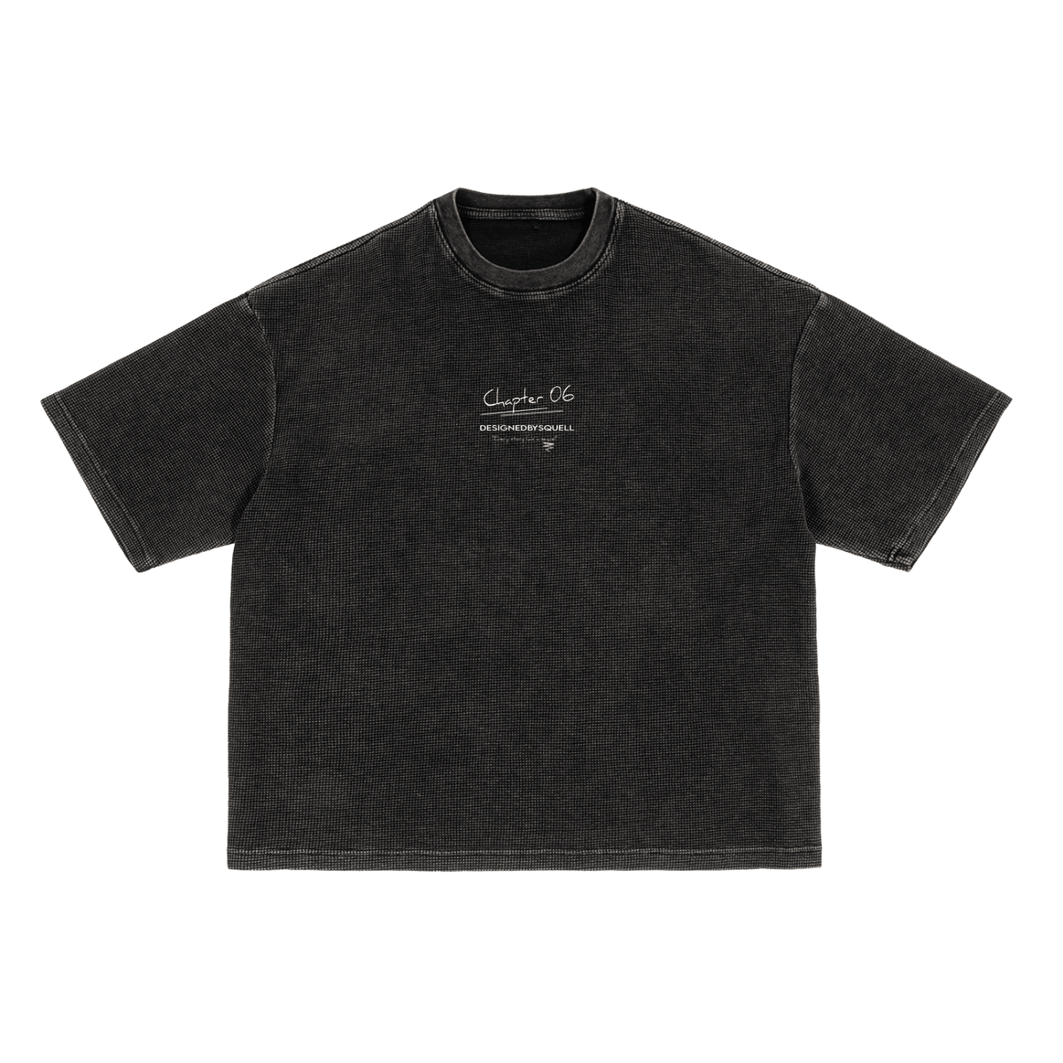 Page 1 Waffle Tee - DesignedBySquell - 260826PODPQ7691001BlackSPage 1 Waffle TeeODMPOD