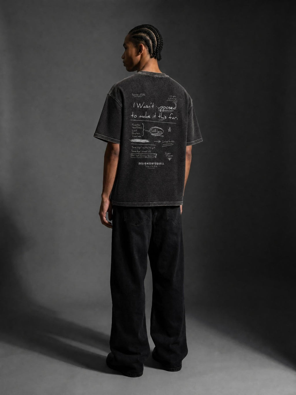 Page 1 Waffle Tee - DesignedBySquell - 260826PODPQ7691001BlackSPage 1 Waffle TeeODMPOD